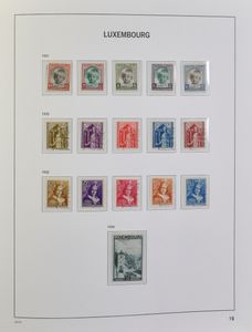 1852/1959 Verzameling in Davo album, waarbij klassiek, jaren '30 gestempeld/*, intellectuelen gestempeld, LP, BL 3 **, dienst, TX, zm/m