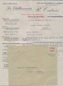 Lotje van 10 reclame brieven met inhoud, leuke samenstelling, zm