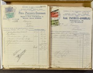 FACTUREN: Fietsenhandel Archief van 275 facturen jaren 1920, veel fiscale zegels, zm/m/ntz