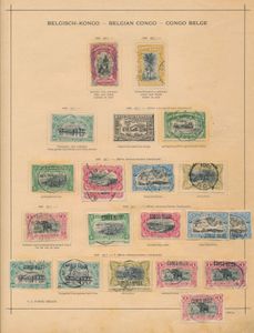 1894/1918 Mols stamp accumulation on 3 album pages, including EIC, manually overprinted, typographic, bilingual 1910/1915, Red Cross 1918, mint and used, to be examined, vf/f