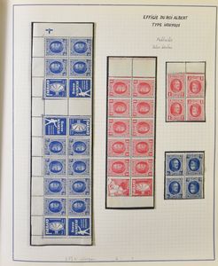 Uitgebreide studie in 3 klembanden en 3 mappen, waarbij kleurnuances, curiositeiten, variëteiten, veldelen, randinscripties; Pubs, poststukken, preo's, documentatie, zm/m/ntz