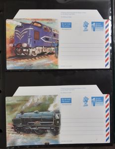 Verzameling aerogrammen Groot-Brittannië + Commonwealth in 2 albums, zm/m