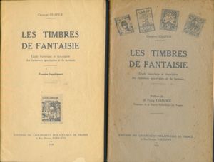 Les timbres de fantaisie, 2 stuks (1936 +1939); Chappier