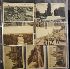 Diverse plaatsen, w.o. Antwerpen, Luik, kust, enz., in 2 albums (+/-300 stuks)