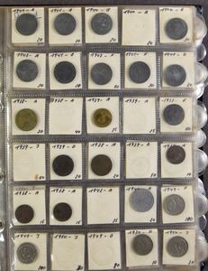 MUNTEN: Wereld, diverse landen in 2 klasseurs/albums (+/-200gr. zuiver zilver) en veel 

