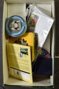 MUNTEN: Assortiment in 2 dozen en 2 albums met +/-506gr. zuiver zilver