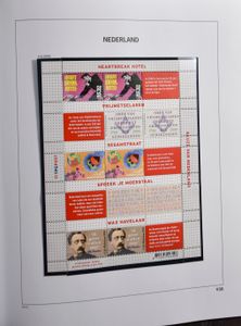 Verzameling in Davo albums met velletjes van 10, blokken, mooi Nederland, boekjes wat 