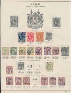 1883/1940 Kleine verzameling op albumbladen vanaf 1° emissie, zm/m