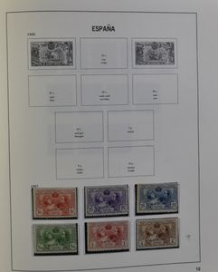 1851/2001 Startverzameling in 4 Davo albums (3 boeken karig gevuld), zm/m/ntz