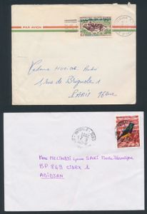 1962/2006 Leuke samenstelling van honderden gelopen poststukken, zeer gevarieerd, hoofdzakelijk thema, zm/m/ntz