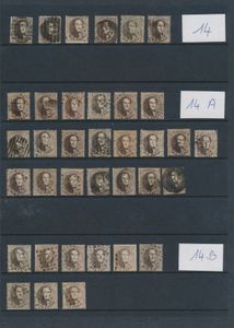 Mooie samenstelling getande médaillons, meer dan 200 exemplaren, zm/m/ntz (Hoge cataloguswaarde)