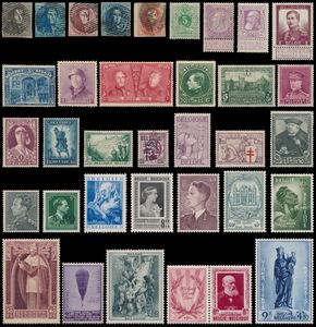 1849/2005 Verzameling in 5 Davo albums, w.o. mooi klassiek, Fijne baard *, Brede baard **/*, Pellens **, 5 franken *, Helm *, 221/33 **, Kastelen **, Kepie **, Elisabeth **, Mercier *, Infanterie **, Piccard **, Sanatorium **, Kruis van Lotharingen **, Ridder **, 410 **, Rubens **, -10% **, BL 2 ** met hoekplooitje, BL 3 ** (fotocertificaat), BL 4 **, Orval blokjes **, BL 26/29 **, jaren '50 **, nominaal, zm/m