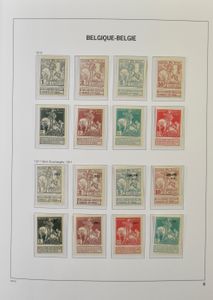 1849/2006 Verzameling in 5 Davo LX, voor 1940 niet volledig, maar wel met enkele betere reeksen, o.a. Koning, Helm, 1° Orval, UPU, 1930, zm