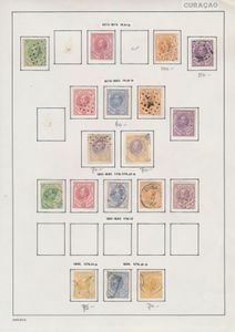 1873/1931 Verzameling op albumbladen gespecialiseerd op tanding met betere zegels, zm/ntz