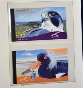1983/2021 Alderney, zo goed als volledige verzameling incl. boekjes in 2 Schaubek albums, zm