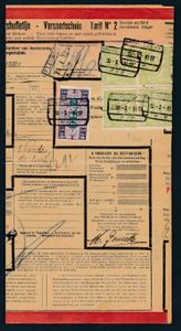 1921/1927, 5 vrachtbrieven, 2x 1921, 2x 1925 en 1x 1927, o.a. Habay en Mouscron, zm/m
