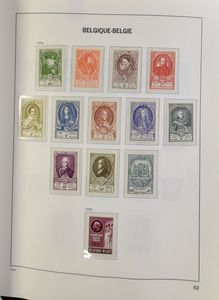 1949/1994 Verzameling in 2 Davo albums, jaren '50 alles, aanwezig inclusief blokken (vanaf BL 30), zm
