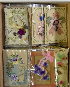 Celluloidkaarten met opbouw (52 stuks)