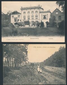 Schilde, Hoelen kaarten, Spreeuwenberg (n° 1823), boszicht (n° 3770) en Diegemhof (n° 1001)