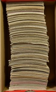Wenskaarten, alle klein formaat (+/-940 stuks)
