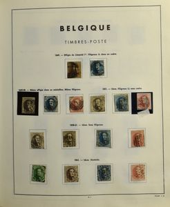 1849/1973 Verzameling in Prinet album + insteekboek, waarbij stempels, reeksen, SP, enkele blokken, zm/m/ntz