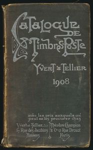 Catalogue de Timbres-Poste 1908; Yvert & Tellier; gedrukt; ingebonden/gelijmd; Frans; 669pag.; harde kaft; in slechte staat; voorflap is los