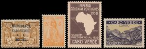Cabo Verde, 1911/1974, prachtige verzameling op bladen vanaf de Republica - opdrukken met alle Vasco Da Gama, dus inclusief de zeldzame Yvert n° 168 (*), Cérès volledig, 1939 Imperio ** (Mundifil €370), 1949 landschappen ** (Mundifil €375), zm- zie foto kaft