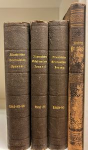 Illustrierte Briefmarken Zeitung, samenstelling van 4 stuks hardcover