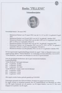 Interessante verzameling op zelfgemaakte bladen, waarbij randinscripties, veldelen, zm/m/ntz