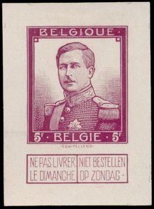 Herdruk van 1929, op glanzend papier, Pellens reeks, index 3, zm