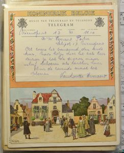 1927/1993 Telegrammen en postogrammen, samenstelling in 4 mappen + los, zm/m