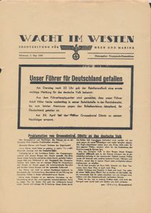 Pro- en contra Hitler, Pamfletten (11 stuks) w.o. vlugschriften, propaganda, enz. 