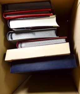 Insteekboeken, totaal 7 stuks, w.o. 2 Davo albums