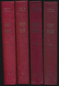 Biographie Coloniale Belge - Belgische Koloniale Biografie, tome I, II, II & IV; Institut Royal Coloniale Belge - Koninklijk Belgisch Koloniaal Instituut; 1948/1955; gedrukt; ingebonden/gelijmd; Frans; harde kaft; in goede staat