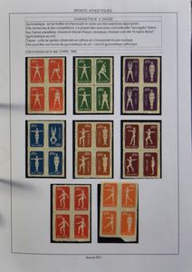Zeer mooi opgestelde verzameling in 11 ringklasseurs, w.o. fauna en flora, schilderijen, kunst, literatuur, dynastie, economie, sociaal, folklore, religie, wetenschappen, sport, toerisme in België, zm/m