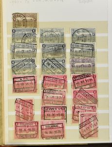 1920 tot moderne periode, samenstelling 312 SP zegels met verschillende stempels, zm/m