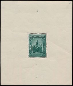 STES 4314 Kleurproef van de plaat in groen, BL 5, index 3, zm