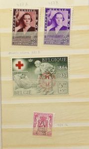Samenstelling diverse landen, landen w.o. België, thema, leeg album, zm/m/ntz