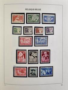 1954/2012, 5 Davo albums, zo goed als volledig incl. blokken en boekjes, reeksen jaren '50 met scharnier, zm/m/ntz