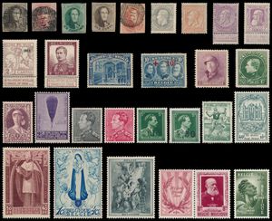 1849/2002 Belangrijke verzameling in 5 Davo LX albums, waarbij beter klassiek, 51 *, fijne- en grove baard *, Caritas *, Pellens *, 5 franken *, Rode Kruis *, Helm **, 221/33 **, Grote Montenez 