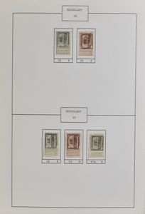 1906/1975 Beautifully arranged collection of typographically pre-stamped stamps, vf/f/to be checked (OBP +€1,300)
