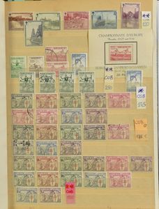 1849/1957 Stock (**/*/(*)/0) with better material in stockbook, including classic in varied condition, cancellations, 5 francs cancelled, much better sets in quantities, vf/f/to be checked (Enormous catalogue value)