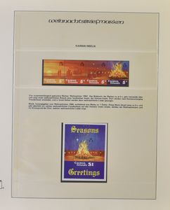 Christmas, very nice collection in 2 special Lindner albums, stamps and souvenir sheets, vf