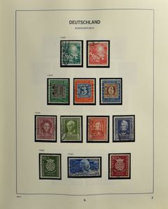 1946/1994 Collection in Davo album with better stamps from the early period, cancelled, later mint (many complete years), vf/f