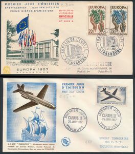1956/1973 Accumulation of +/-500 FDCs, vf/f