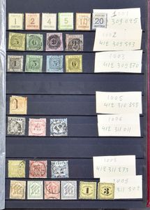 Collection dans 2 albums, principalement Allemagne (surtout États), mais aussi Autriche, Espagne, colonies françaises, un peu de Finlande classique, tb/b/à voir