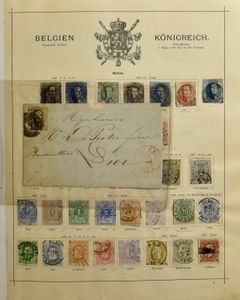 1849/1999 Start collection in old clip band, including classic, n° 37 (thin) cancelled, railway, vf/f/to be checked