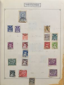 Assortment of various countries in 5 albums, exchange booklets, 4 insert booklets, Bund yearbooks, etc., vf/f/to be checked