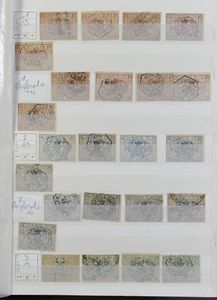 Remaining collection from n° 1 to 458 in thick stockbook, vf/f