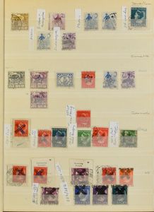 Interesting collection in stockbook with lots of Sumatra, Borneo, Celebes, also interim, vf/f/to be checked